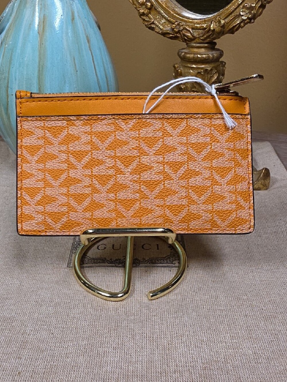 Michael Kors Signature JetSet MK Crossbody (NWT) w/ Matching Card Holder (NWOT) - Picture 13 of 14